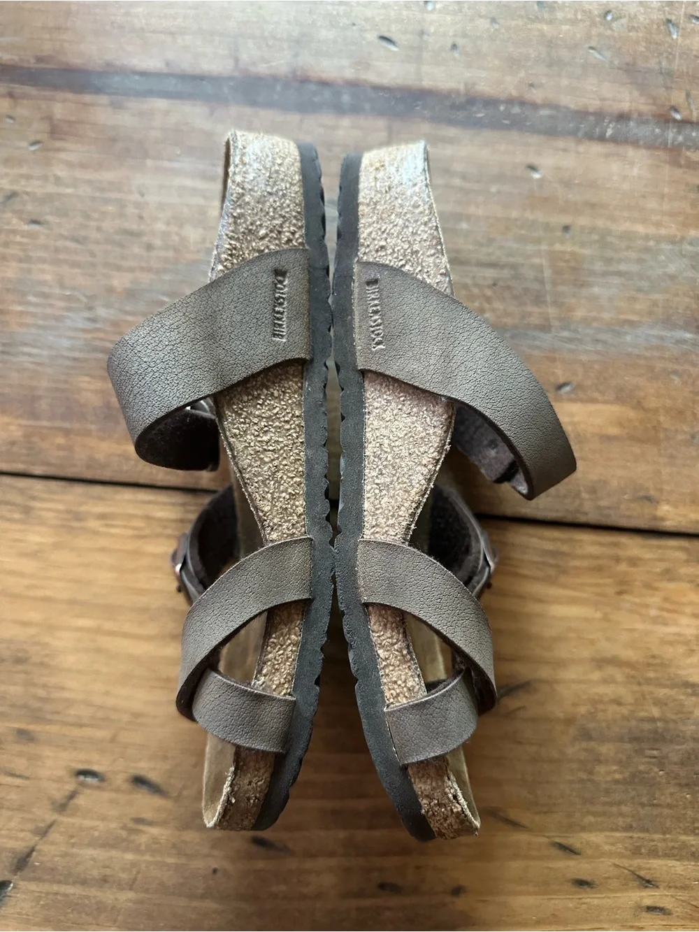 Birkenstock Mayari Brown Leather Sandals Size 31